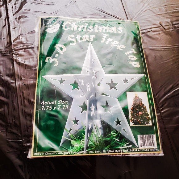 Vintage 3D Star Tree Topper